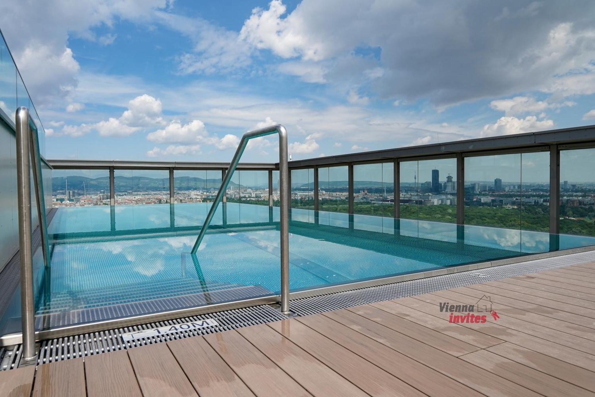 Triiiple 7Heaven - Amazing View On Top Floor With Rooftop Pool Vienna Esterno foto