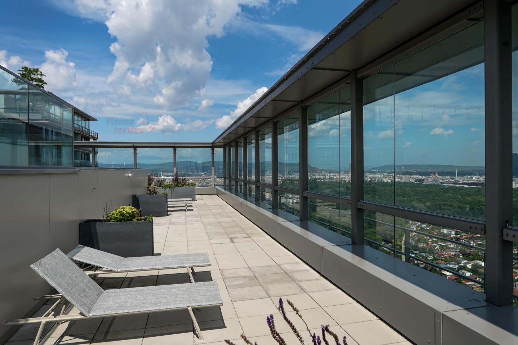 Triiiple 7Heaven - Amazing View On Top Floor With Rooftop Pool Vienna Esterno foto